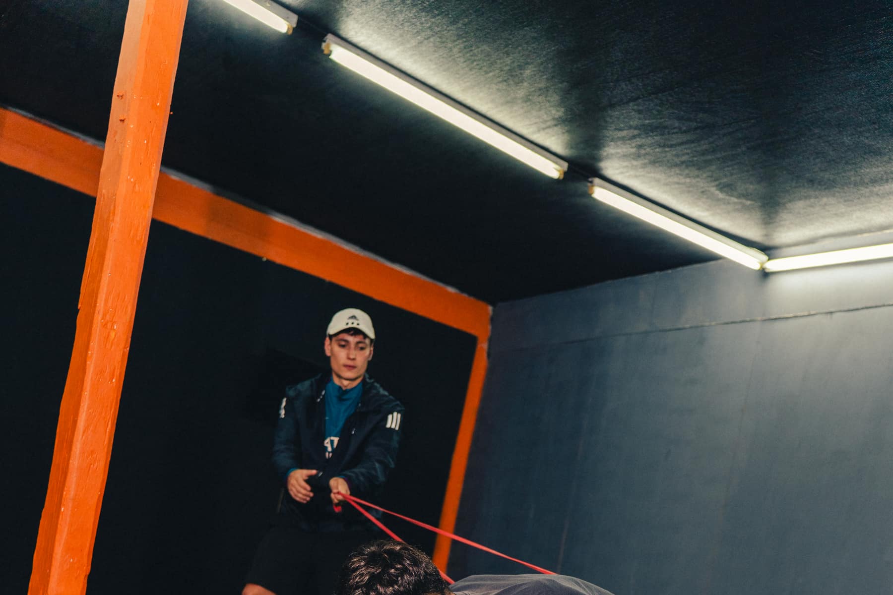 Patricio Britos entrenando
